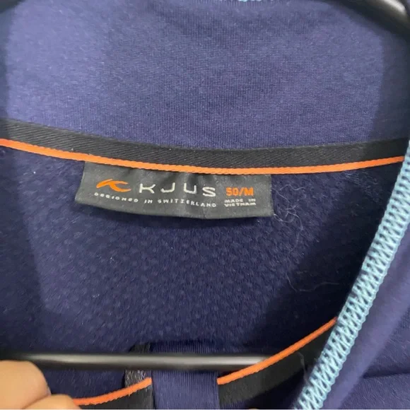 KJUS Murry Half Zip Pullover‎ Blue Medium - Picture 3 of 6